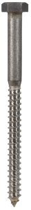 5/16 in. x 4 in. L Hex Stainless Steel Lag Screw 25 pk