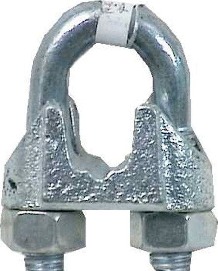 Chain Galvanized Malleable Iron Wire Rope Clip 2-1/2 in