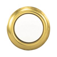 Polished Brass Metal Wired Pushbutton Doorbell