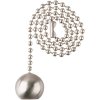 Brushed Nickel Ball Pull Chain