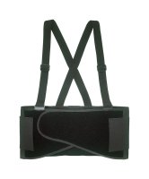 32 in. to 38 in. Elastic Back Support Belt Black M 1 pc.
