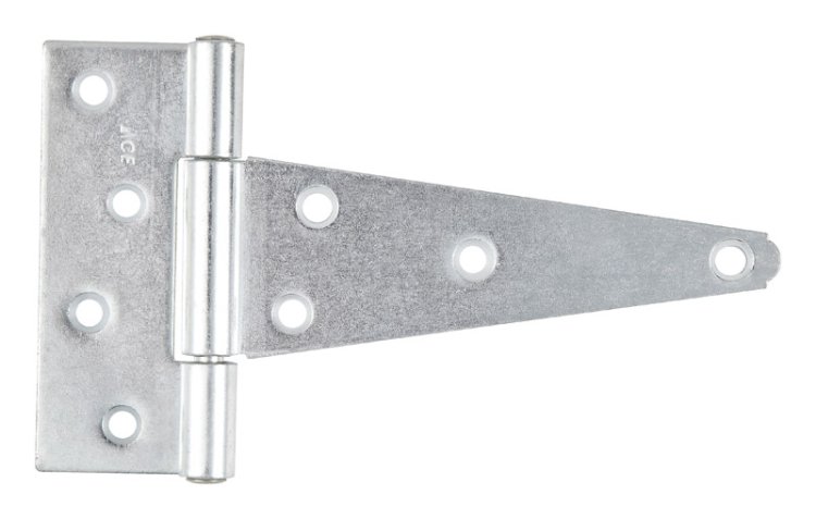 6 in. L Zinc-Plated Heavy Duty T Hinge 1 pk