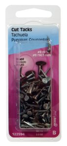 No. 8 x 9/16 in. L Blue Steel Cut Tacks 2 pk