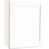 Shaker Satin White Assembled Wall Cabinet 24 x 30 x 12