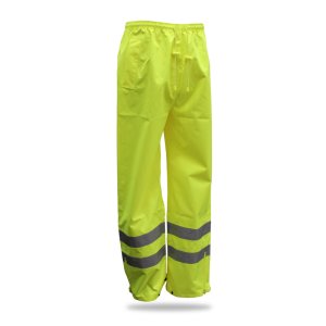 Yellow Polyester Rain Pants XL