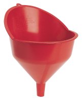 Red 12.5 in. H Resin Funnel