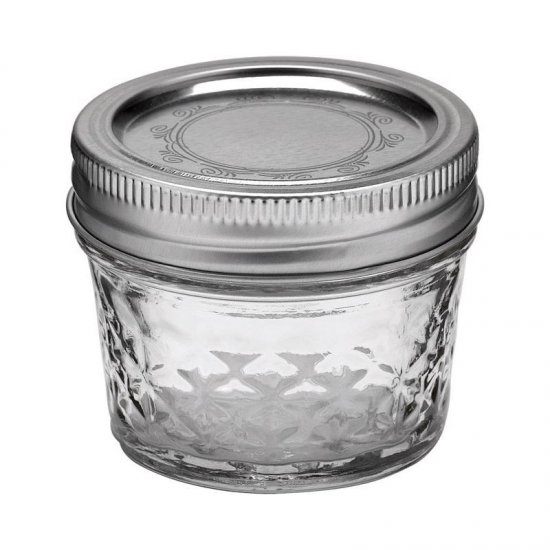 Quilted Crystal Regular Mouth Jelly Jar 4 oz 12 pk
