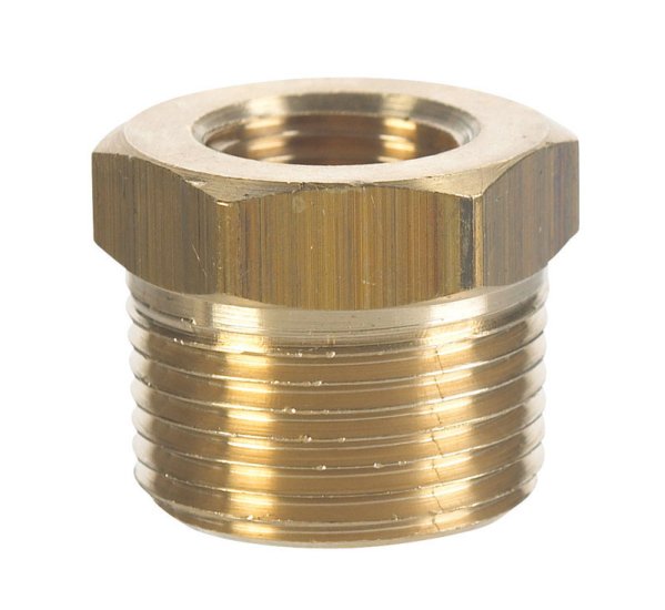 3/8 in. MPT x 1/4 in. Dia. FPT Brass Hex Bushing