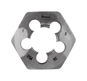 High Carbon Steel SAE Hexagon Die 1 in.-8NC 1 pc.