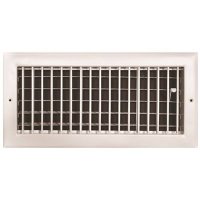 14 in. x 6 in. Adjustable 1 Way Wall/Ceiling Register