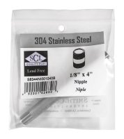 1/8 in. MPT x 4 in. L Stainless Steel Nipple