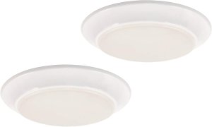 7.5 in. 11.5 Watt LED Flush Mount 2pk