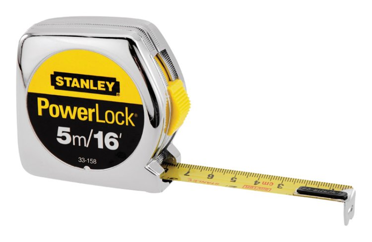 PowerLock 16 ft. L x 0.75 in. W Tape Measure Silver 1 pk