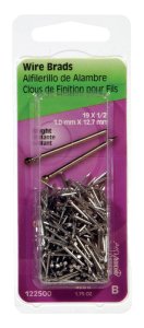 19 Ga. x 1/2 in. L Bright Steel Brad Nails 1 pk 1.75 oz.