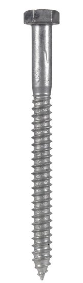 1/2 in. x 6 in. L Hex Hot Dipped Galvanized Steel Lag Sc