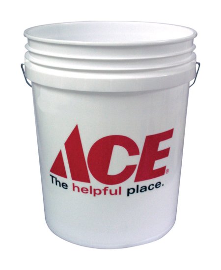 White 5 gal. Plastic Bucket