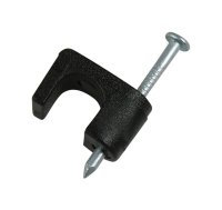 1/4 in. W Plastic Insulated Coaxial Staple 50 pk