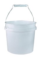 White 1 gal. Plastic Bucket