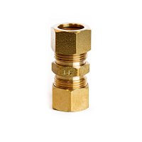 (image for)  5/8 in. Compression X 5/8 in. D Compression Yellow Brass Union