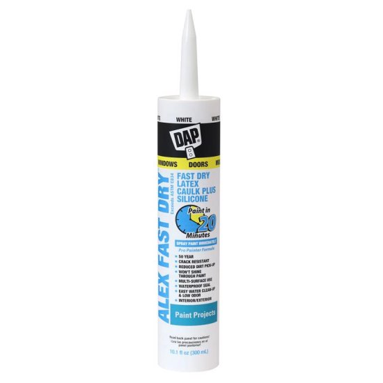 Alex Fast Dry White Acrylic Latex Caulk 10.1 oz.