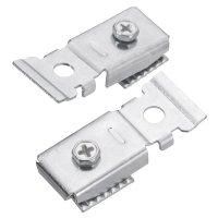 (image for) Metallic Steel Clip for Bifold Closet Door Track 2 pc