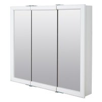 (image for) 25.75 in. H X 29.63 in. W X 4.5 in. D Rectangle Tri-View Medicine Cabinet
