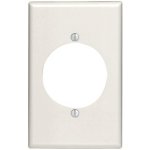 Ivory Flush Mount 1-Gang Wall Plate