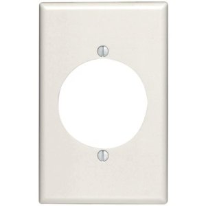 Ivory Flush Mount 1-Gang Wall Plate