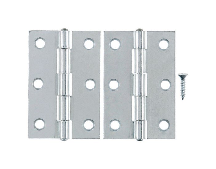 3 in. L Zinc-Plated Narrow Hinge 2 pk