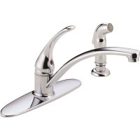 Single Handle Kitchen Faucet with Sprayer Chrome