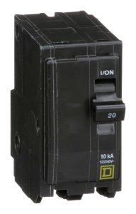 QO 20 amps Plug In 2-Pole Circuit Breaker