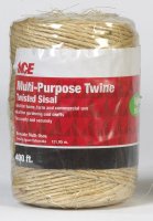 400 ft. L Brown Twisted Sisal Twine