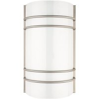 Satin Nickel Indoor LED Quarter Wall Sconce