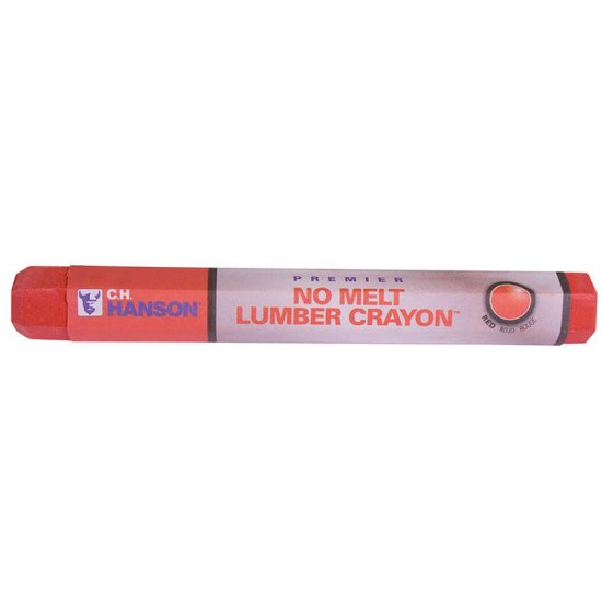 4.5 in. L x 0.5 in. W Lumber Crayon Red Metal 1 pc.