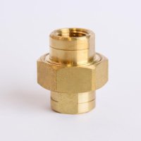 (image for)  3/8 in. FPT X 3/8 in. D FPT Yellow Brass Union