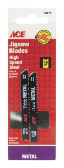 2-3/4 in. Steel Universal Jig Saw Blade 10 TPI 2 pk