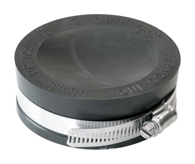 Schedule 40 3 in. Hub Hub PVC Drain Cap