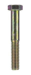 3/8 in. Dia. x 2-1/2 in. L Heat Treated Steel Hex Head C