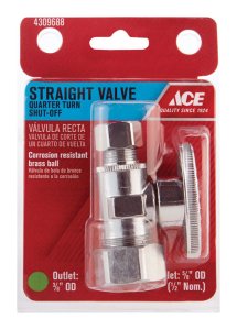 Compression Compression Brass Straight Stop Valve