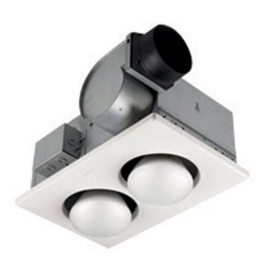 Bathroom Ventilation Fan/Heat Combination with Lights