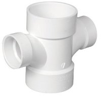 Schedule 40 2 in. Hub x 2 in. Dia. Hub PVC Sanita