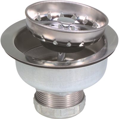 (image for) Long Shank Sink Strainer, Stainless Steel