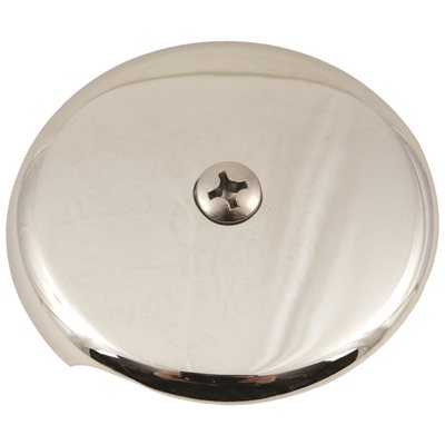 Bath Drain Face Plate 1 Hole Brushed Nickel