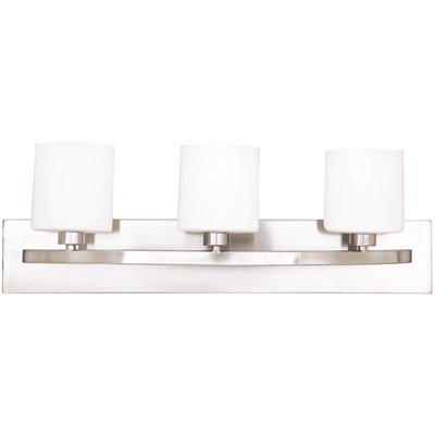 3 Lights Brushed Nickel Bath Light 24 in. Width