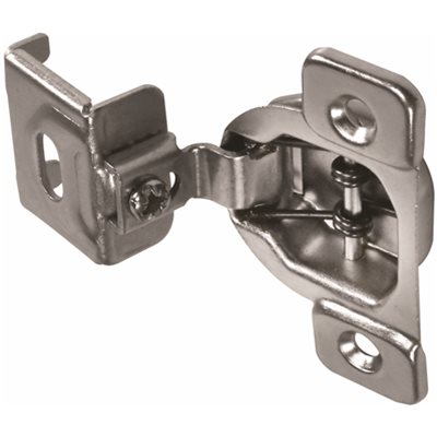 1-1/4 in. Overlay Satin Nickel Adjustable Concealed Hinge 2-Pack