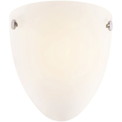 8 in. 1-Light Satin Nickel Wall Sconce