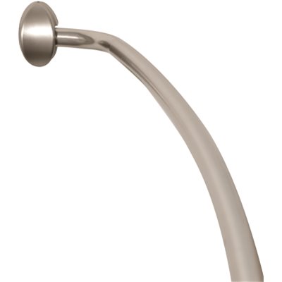 (image for) 44 in. - 72 in. Satin Nickel Curved Shower Rod