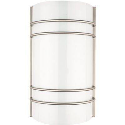 Satin Nickel Indoor LED Quarter Wall Sconce