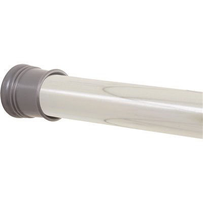 (image for) 44 in. to 72 in. Adjustable Tension Shower Rod in Chrome