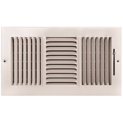 12 in. x 6 in. 3-Way Steel Wall/Ceiling Register